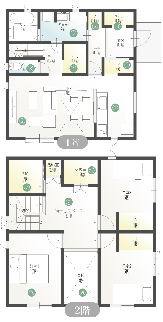 ※間取りは一例です。お気軽にご相談ください。