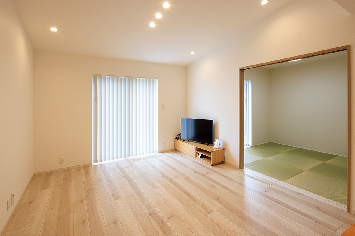 ワンフロアでつながる家族の時間。子育て世代にうれしい平屋の家